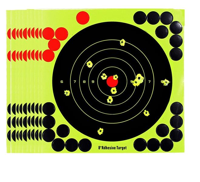 Мишень 8-дюймовая флуоресцентная самоклеящаяся 