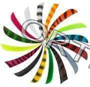 Оперение натуральное 4 Parabol RW-Red