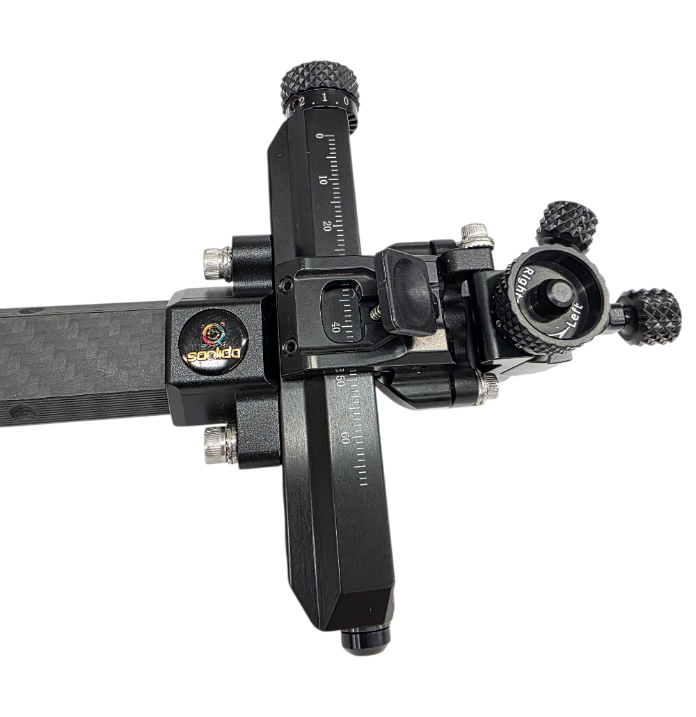 Спортивный прицел для блочного лука Sanlida Carbon X10 9" v3