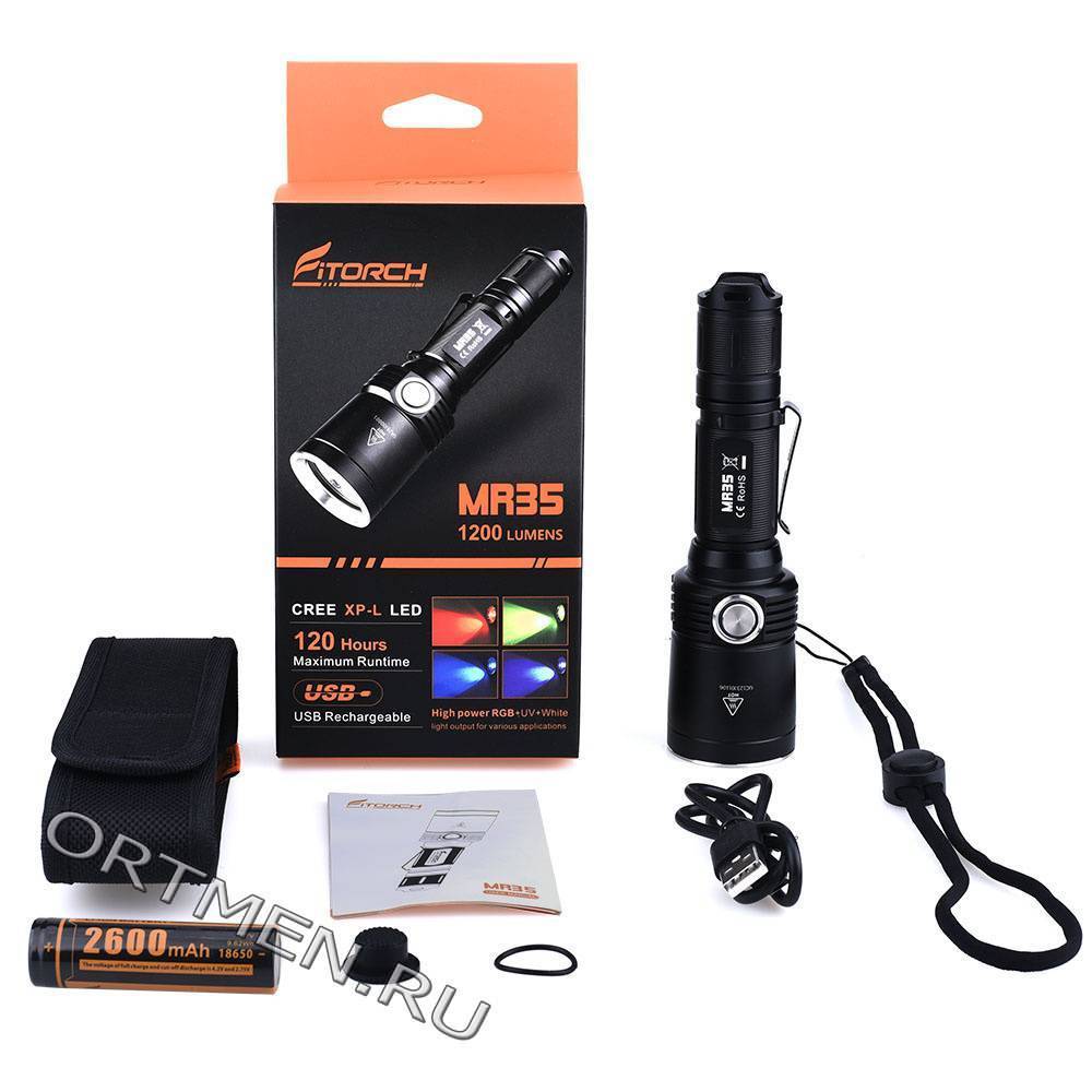 Фонарь FiTorch MR35 охотничий 5 цветов