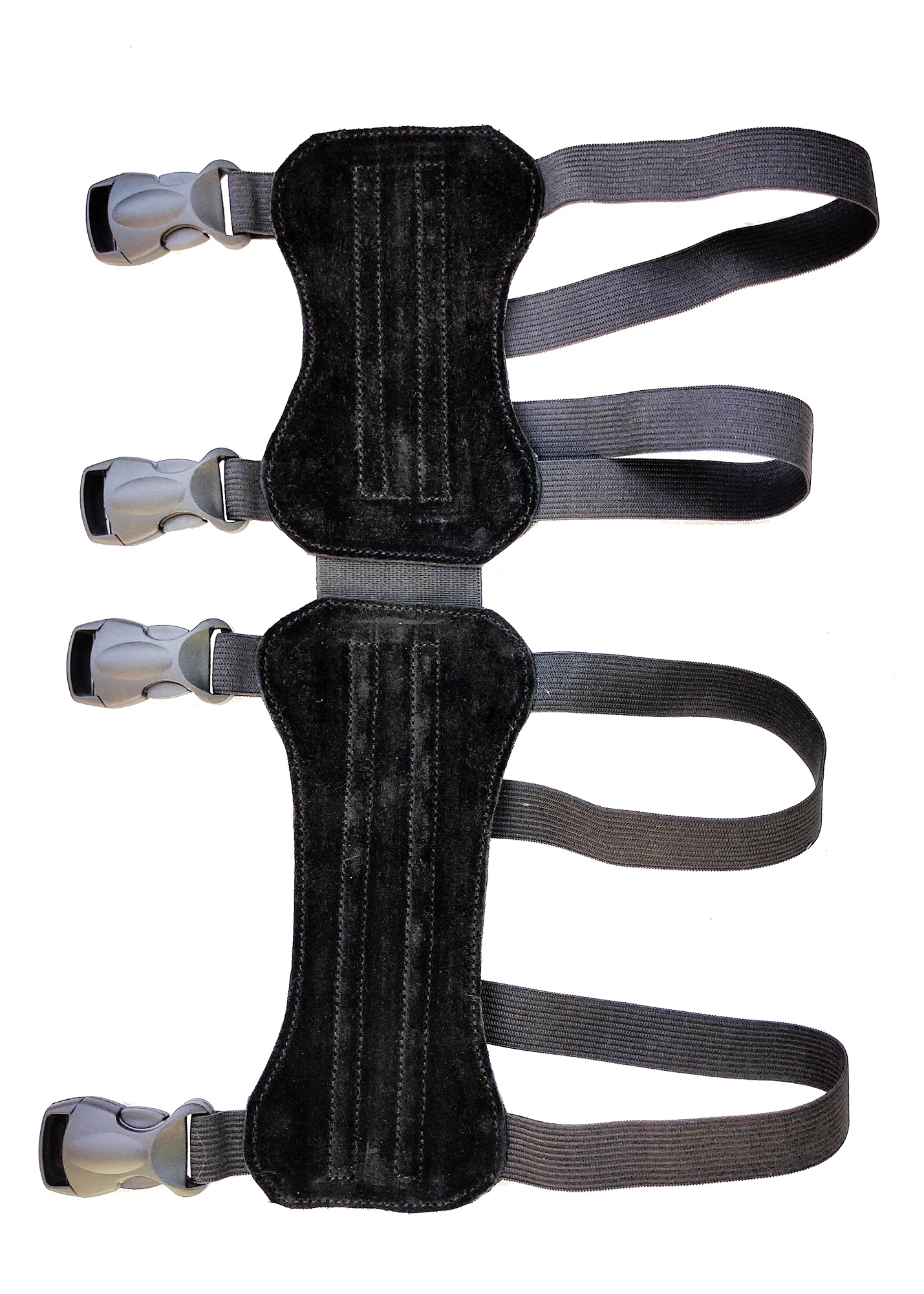 Крага Косточка 32 см кожа черная