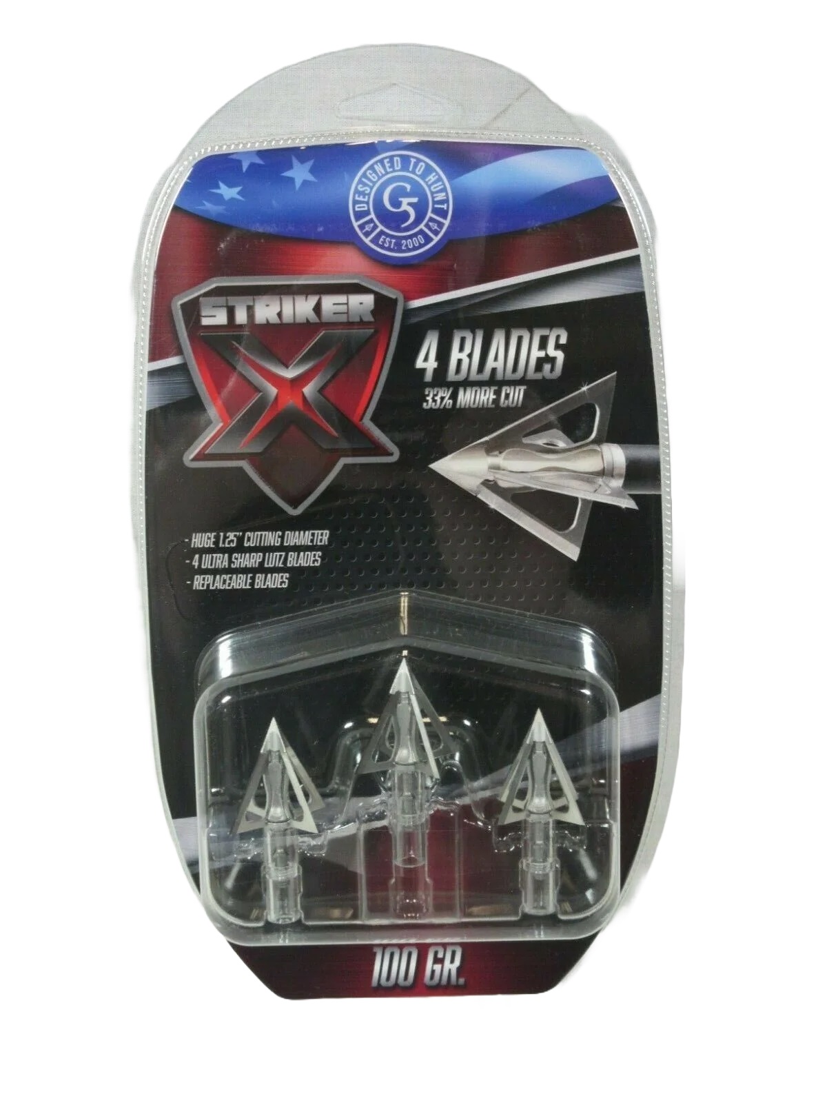 Наконечник G5 Striker X арбалетный 125grn 3 шт