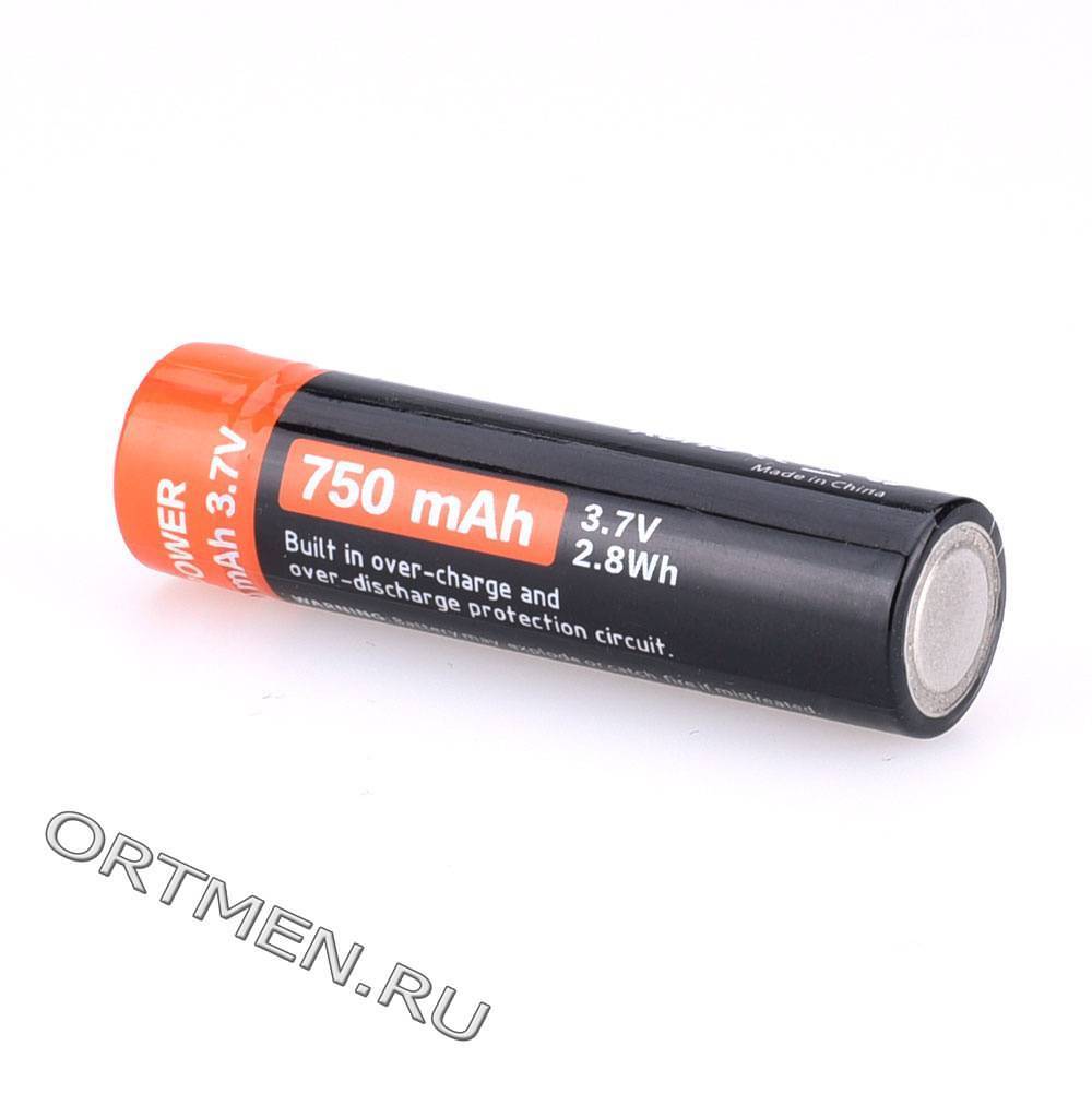 Аккумулятор 14500 FiTorch (750 mAh) с зарядкой USB