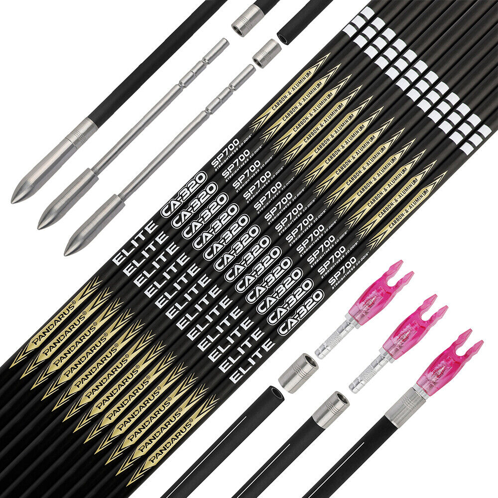 Трубка стрелы Pandarus Elite CA320 12 шт (карбон-алюминий)