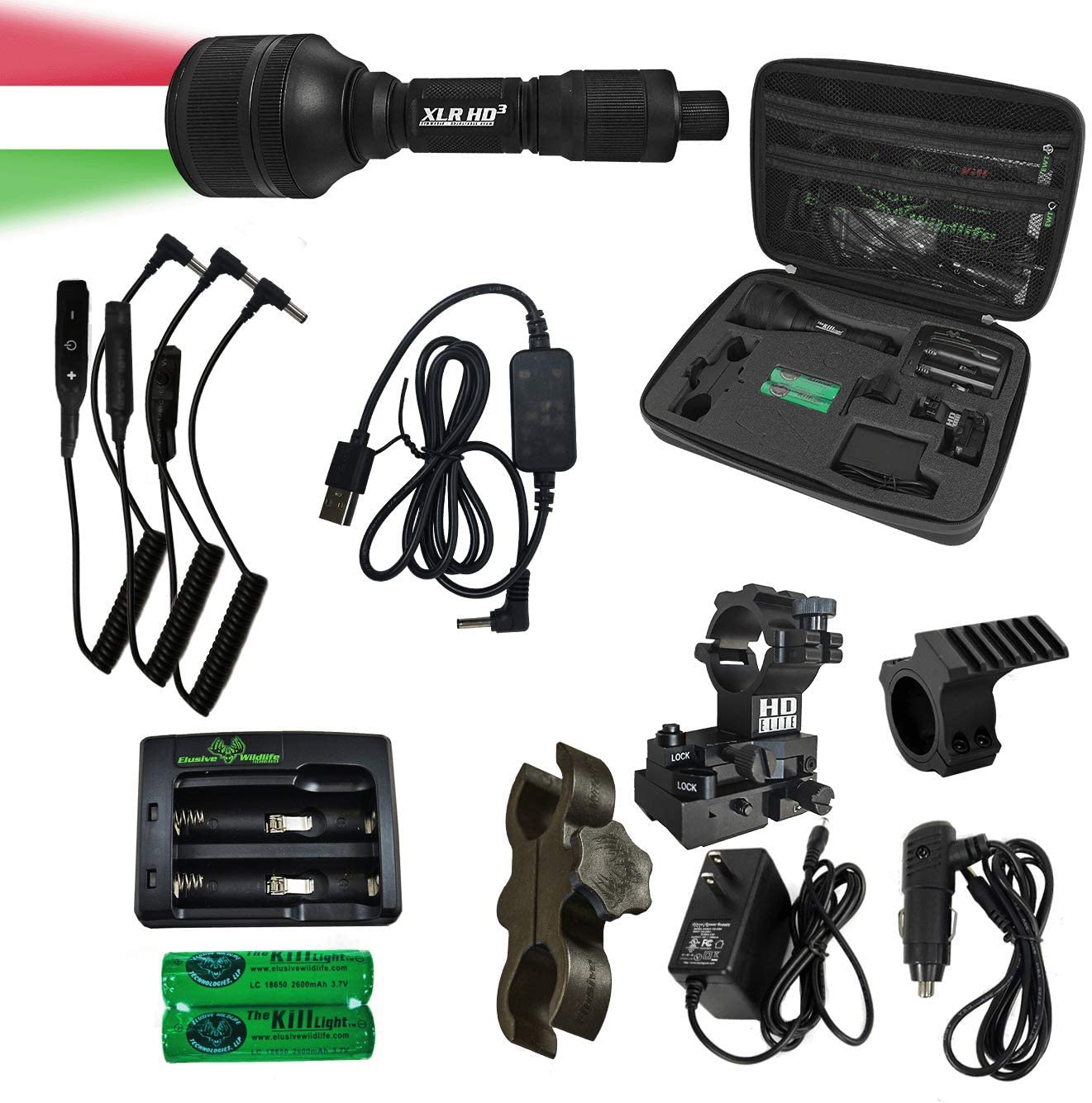 Фонарь Kill Light HD3 цвета в одном комплект для охоты